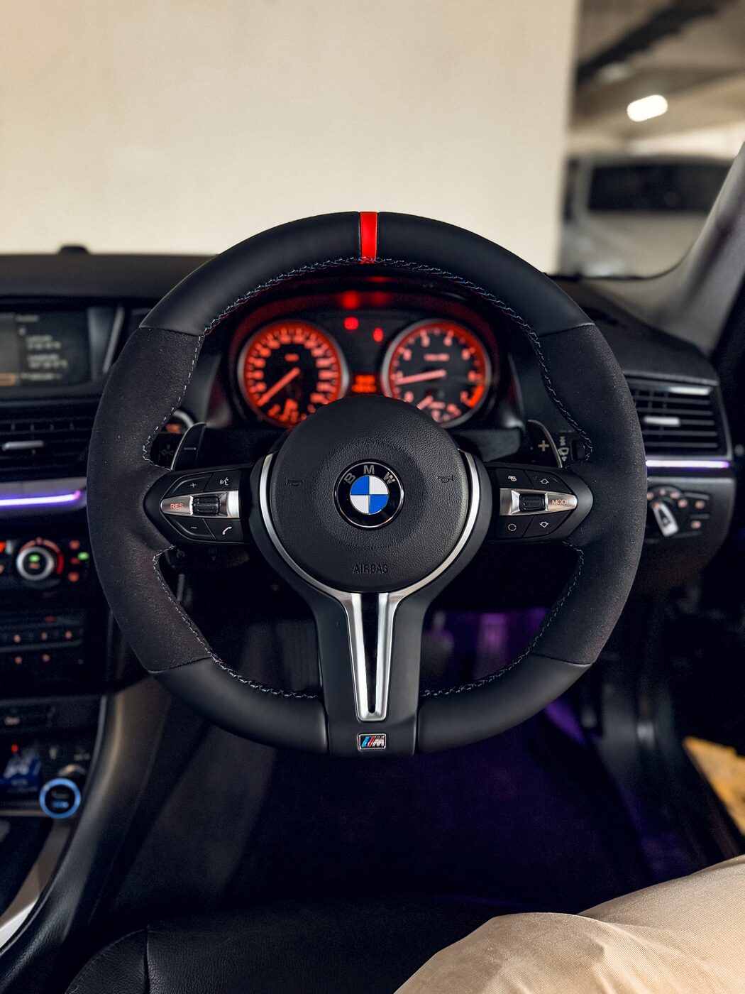 Alcantara steering wheel